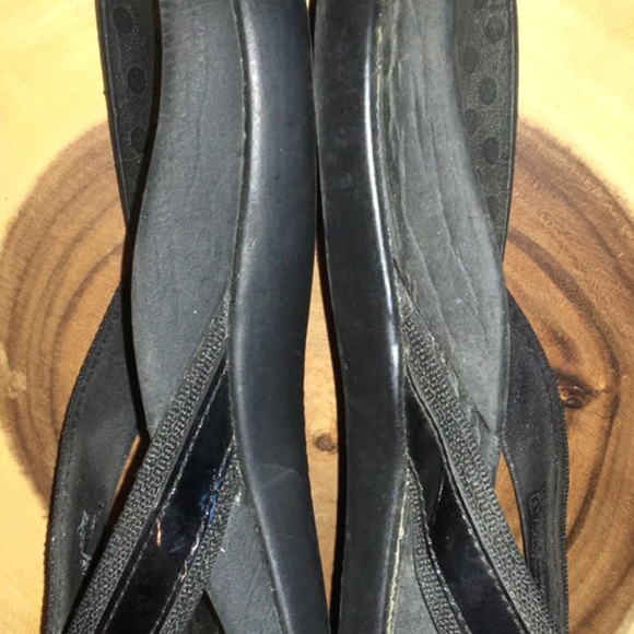 VIONIC TIDE II Patented Black Leather Orthotic 🩴 Sandals SZ 9 - Picture 4 of 7